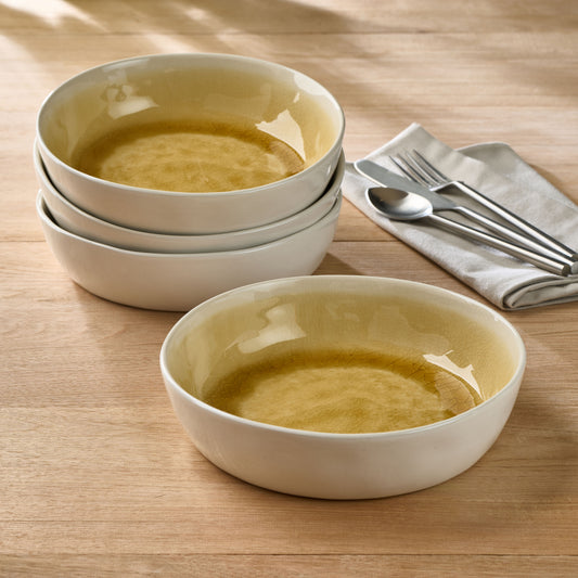 Cora Crackle Pasta Bowl - Set of 4