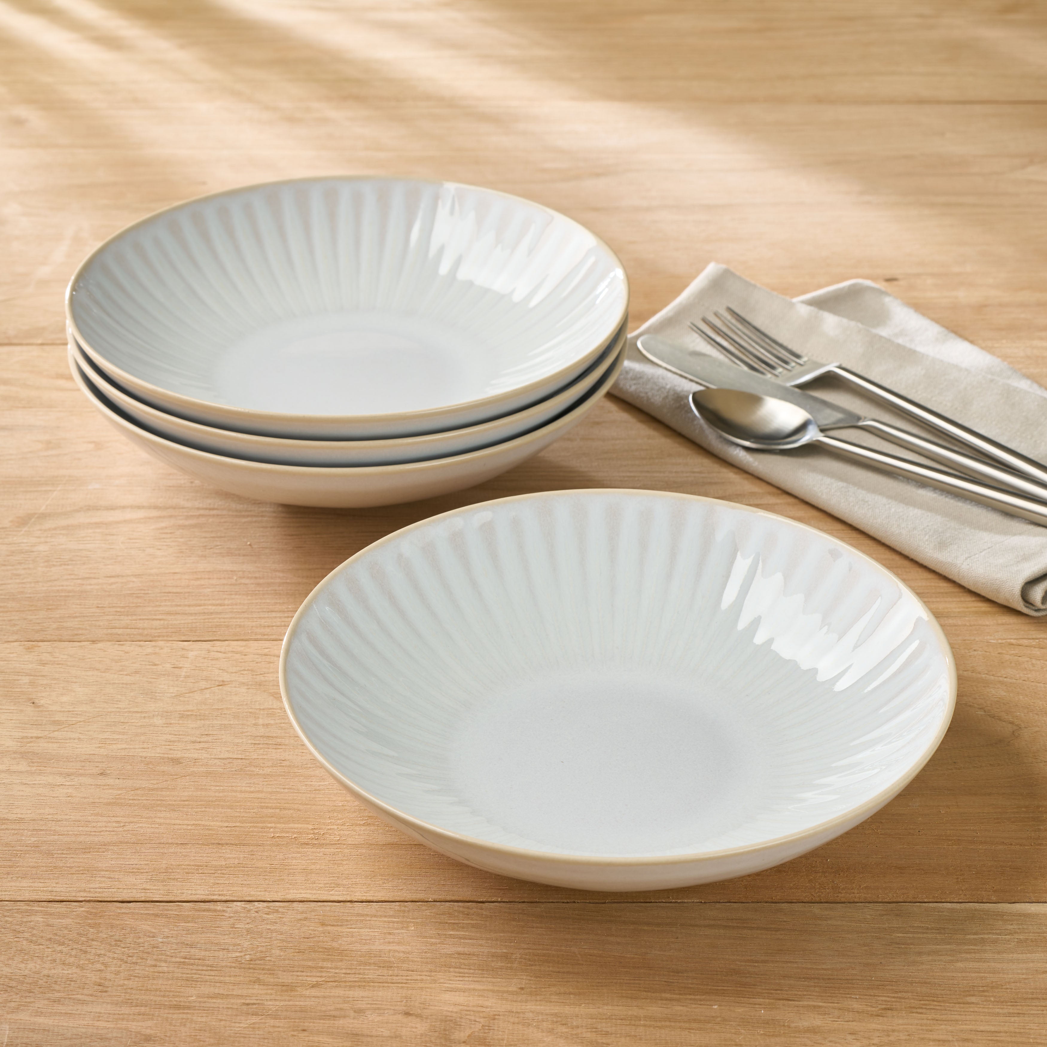 Sintra White Pasta Bowl - Set of 4