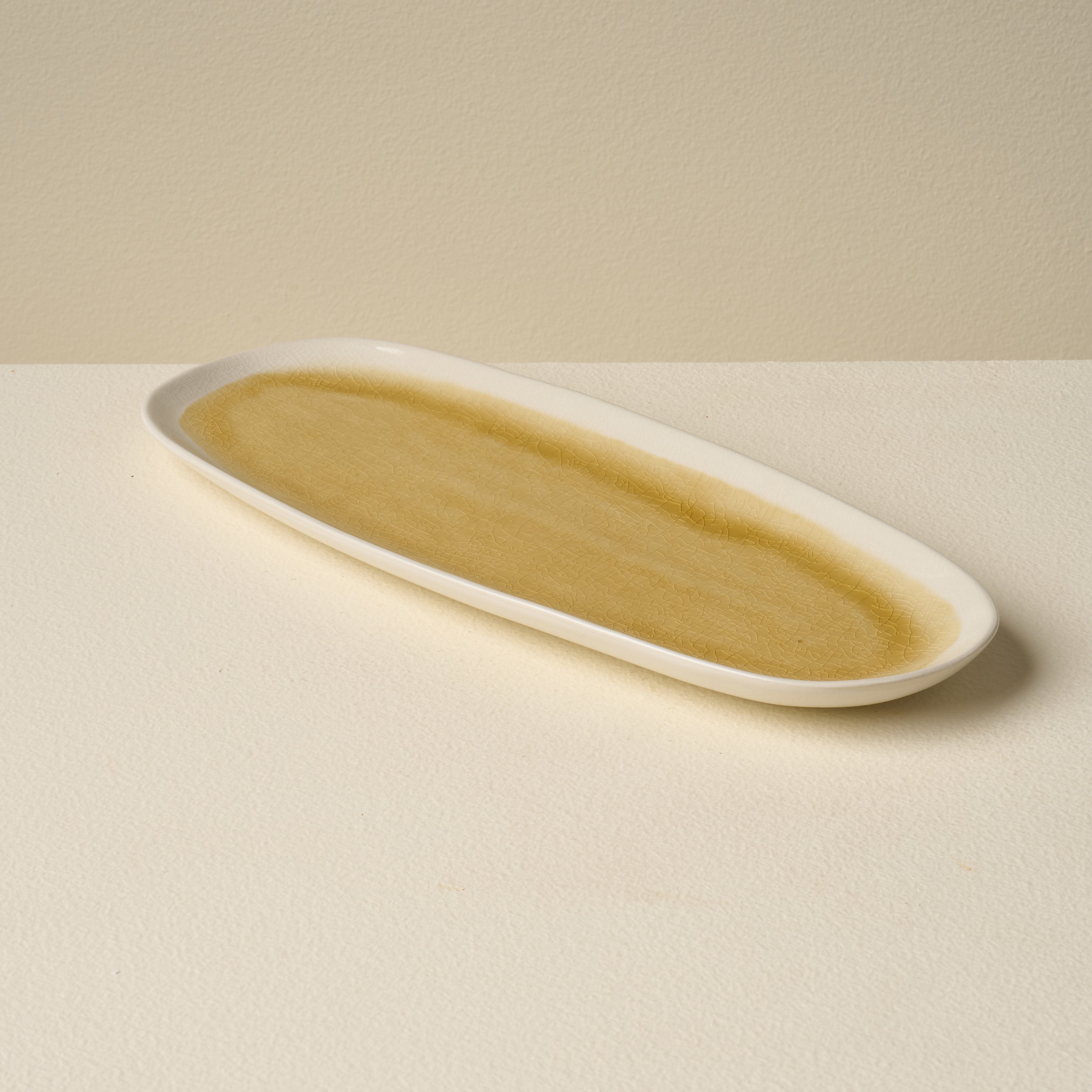 Cora Crackle Oval Platter