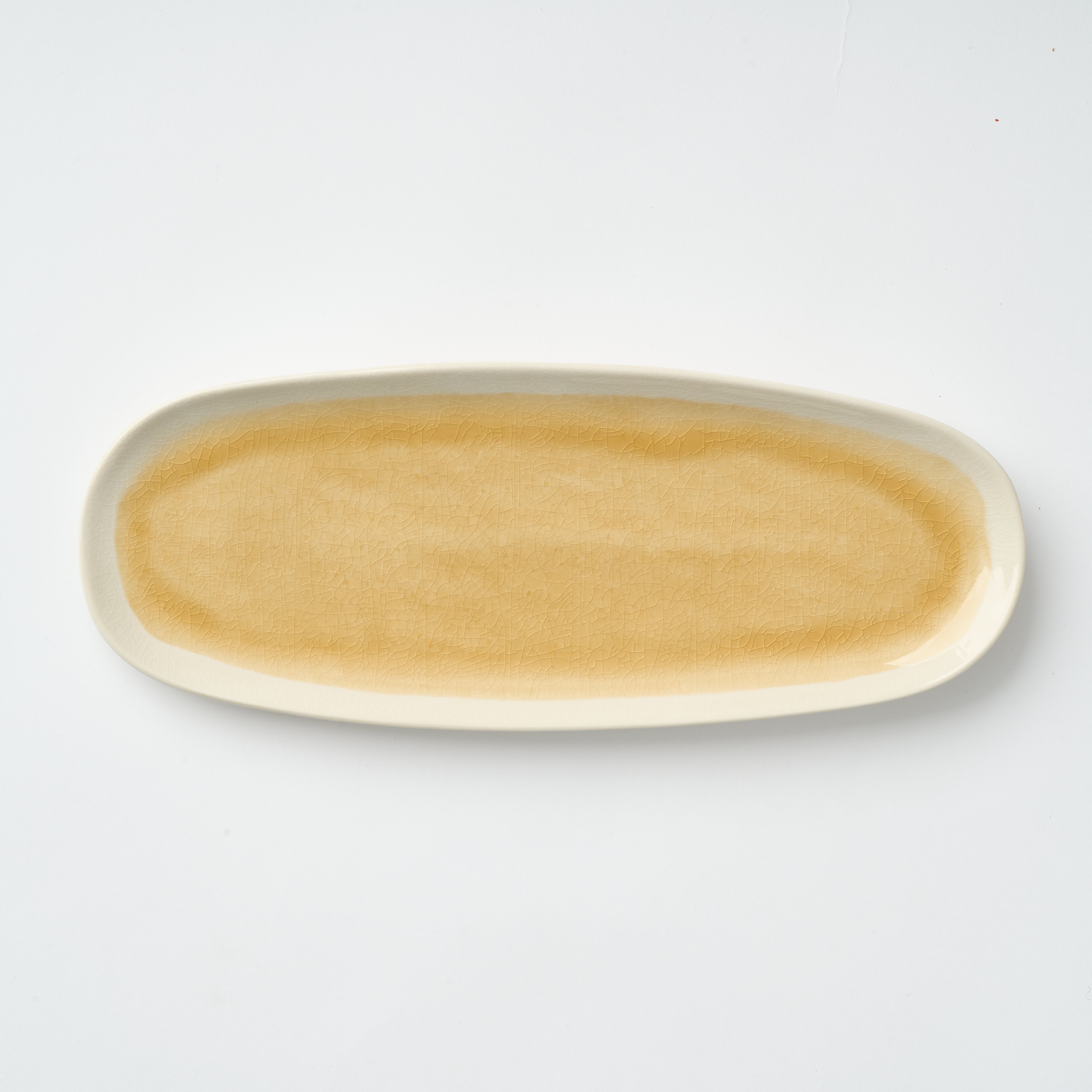 Cora Crackle Oval Platter