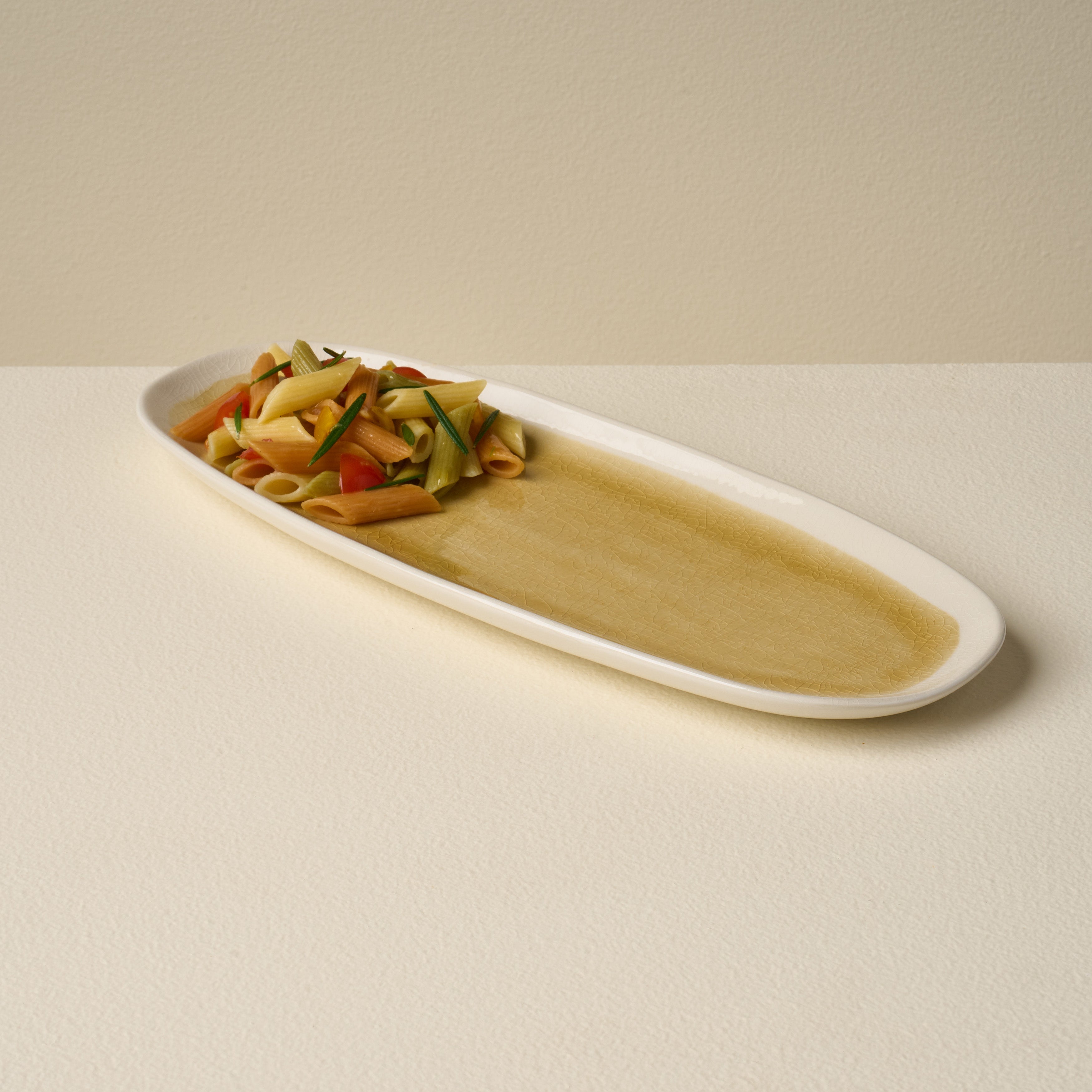 Cora Crackle Oval Platter