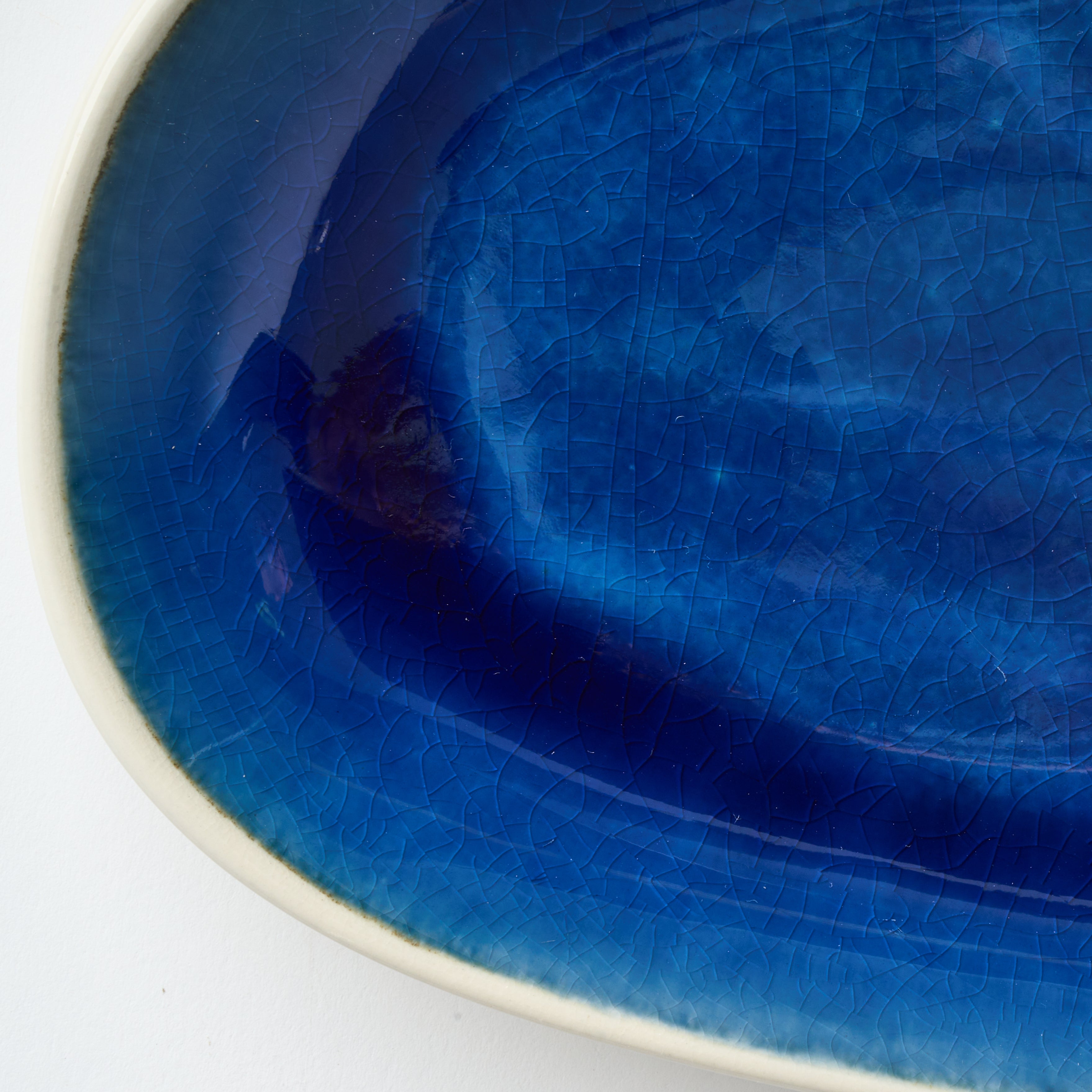 Cora Crackle Oval Platter