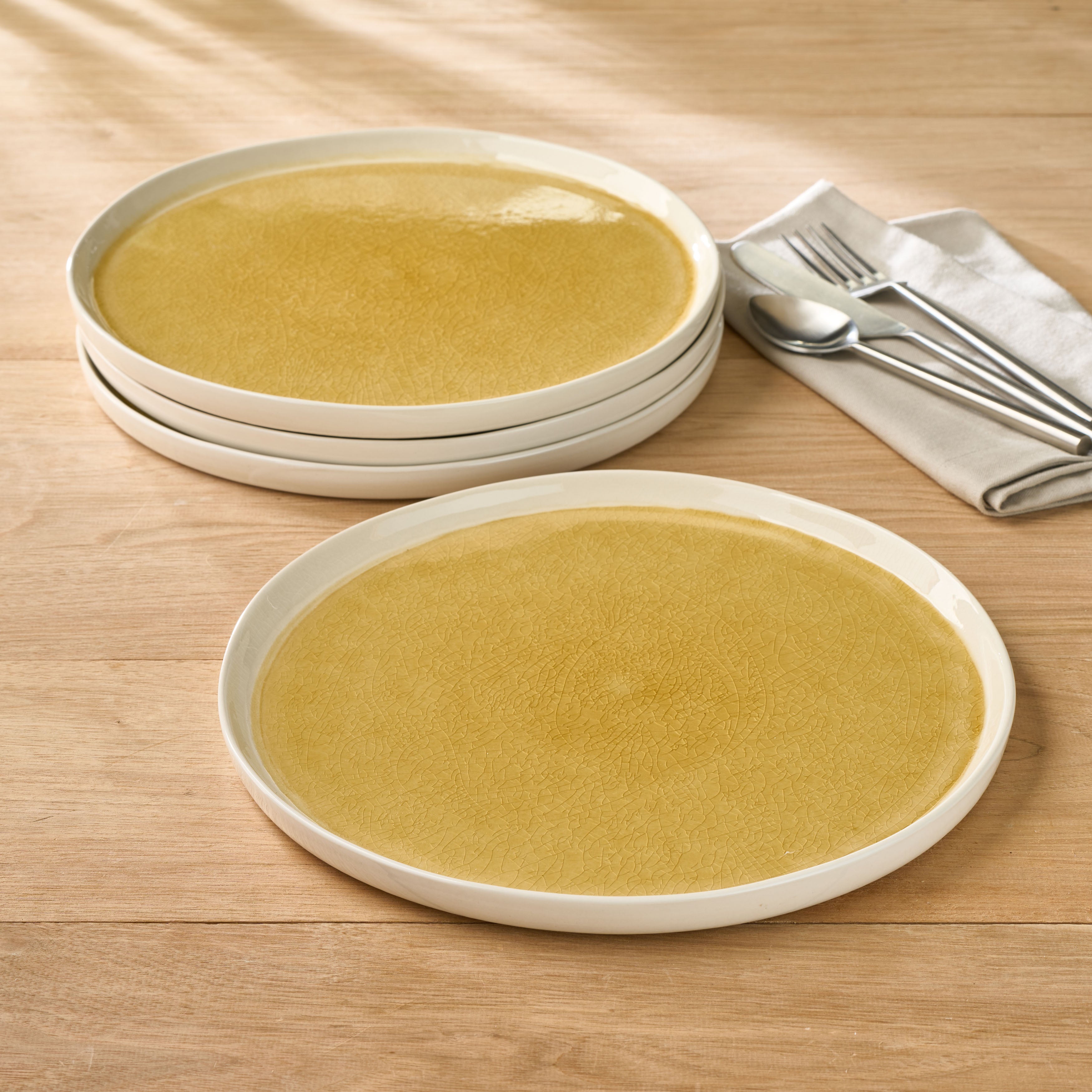 Cora Crackle Dinner Plate - Set of 4