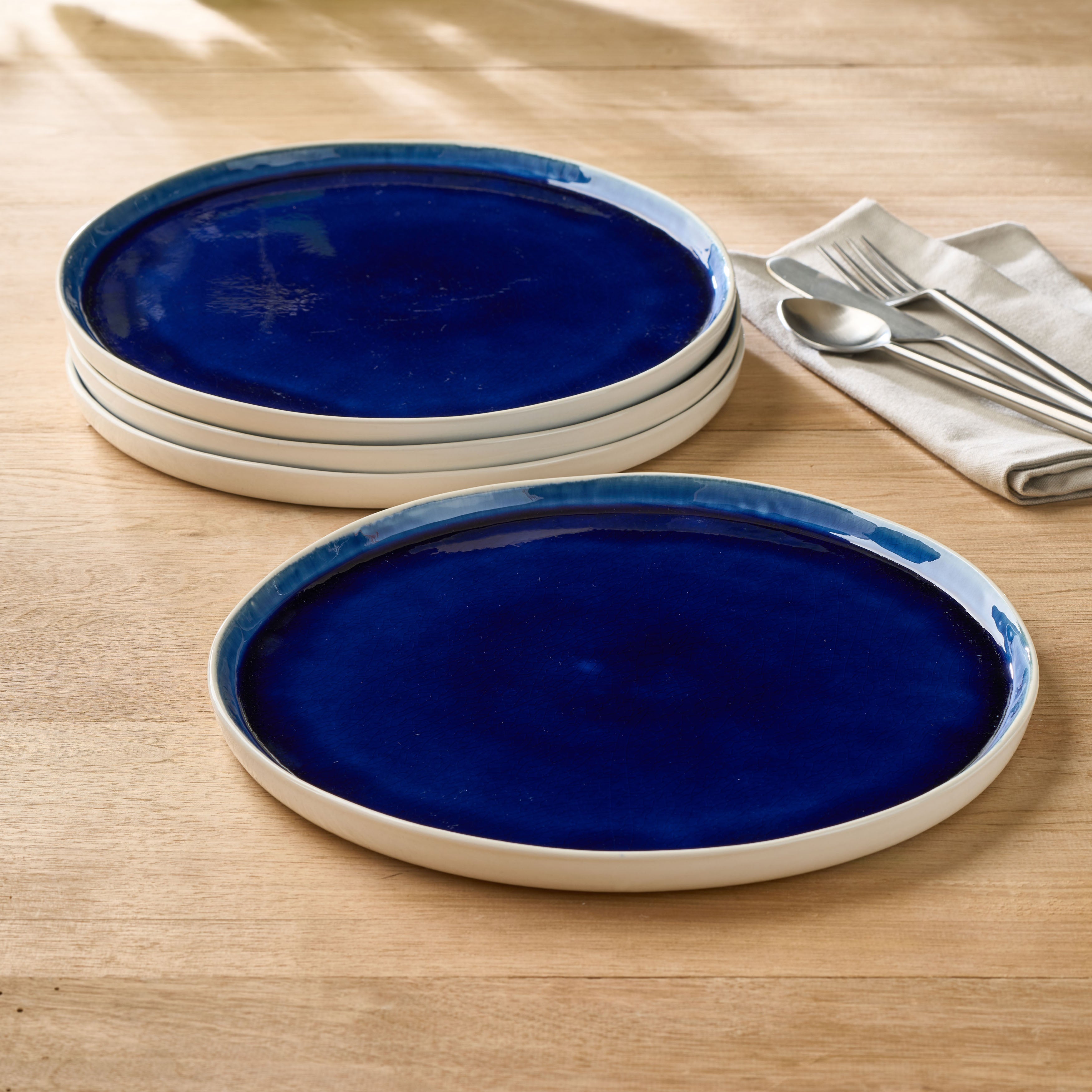 Cora Crackle Dinner Plate - Set of 4