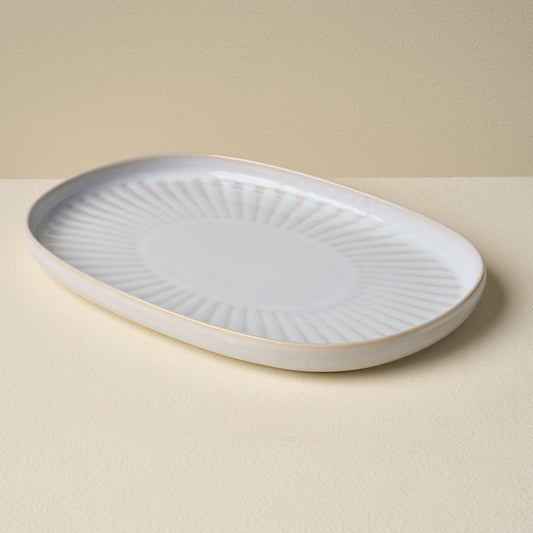 Sintra White Oval Platter