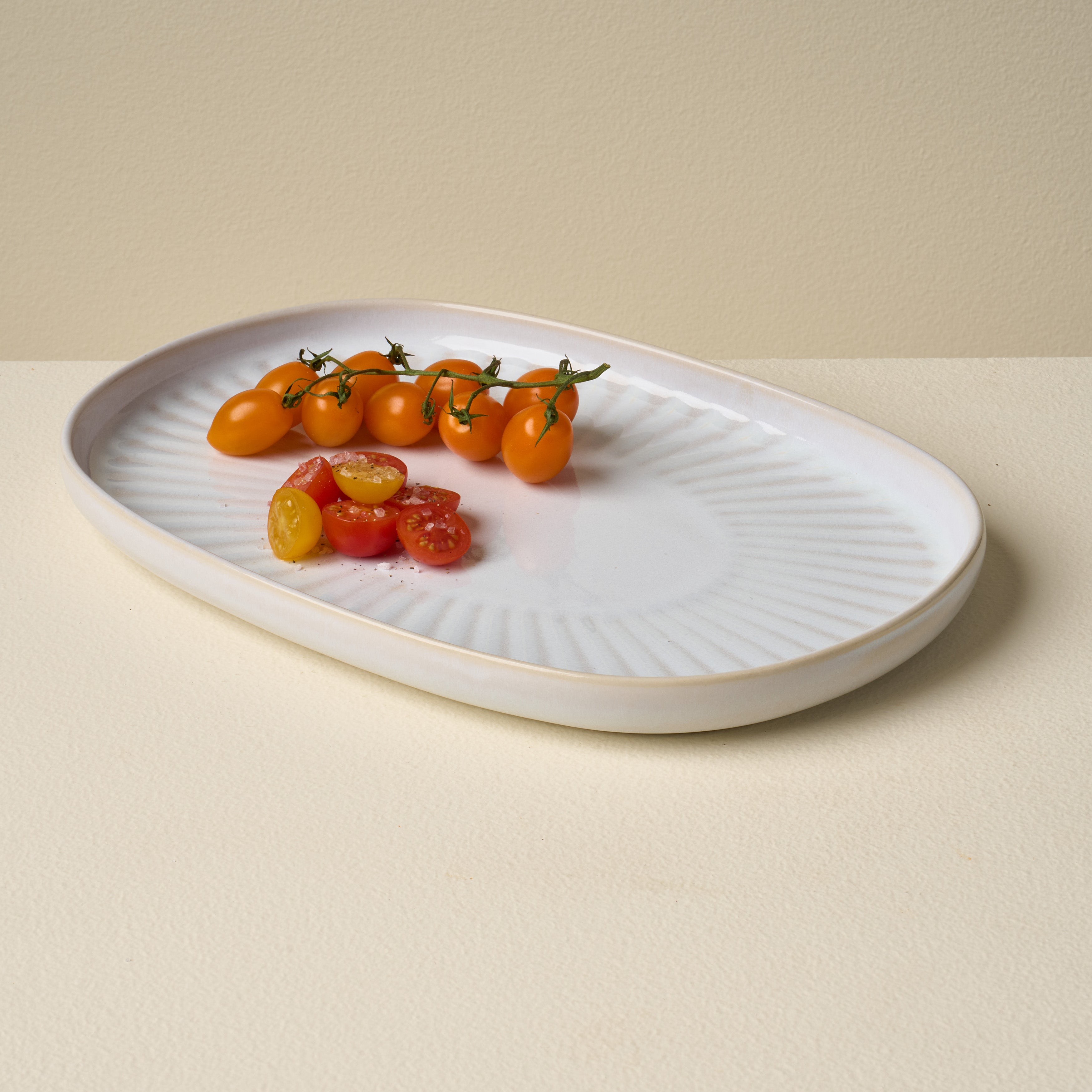 Sintra White Oval Platter