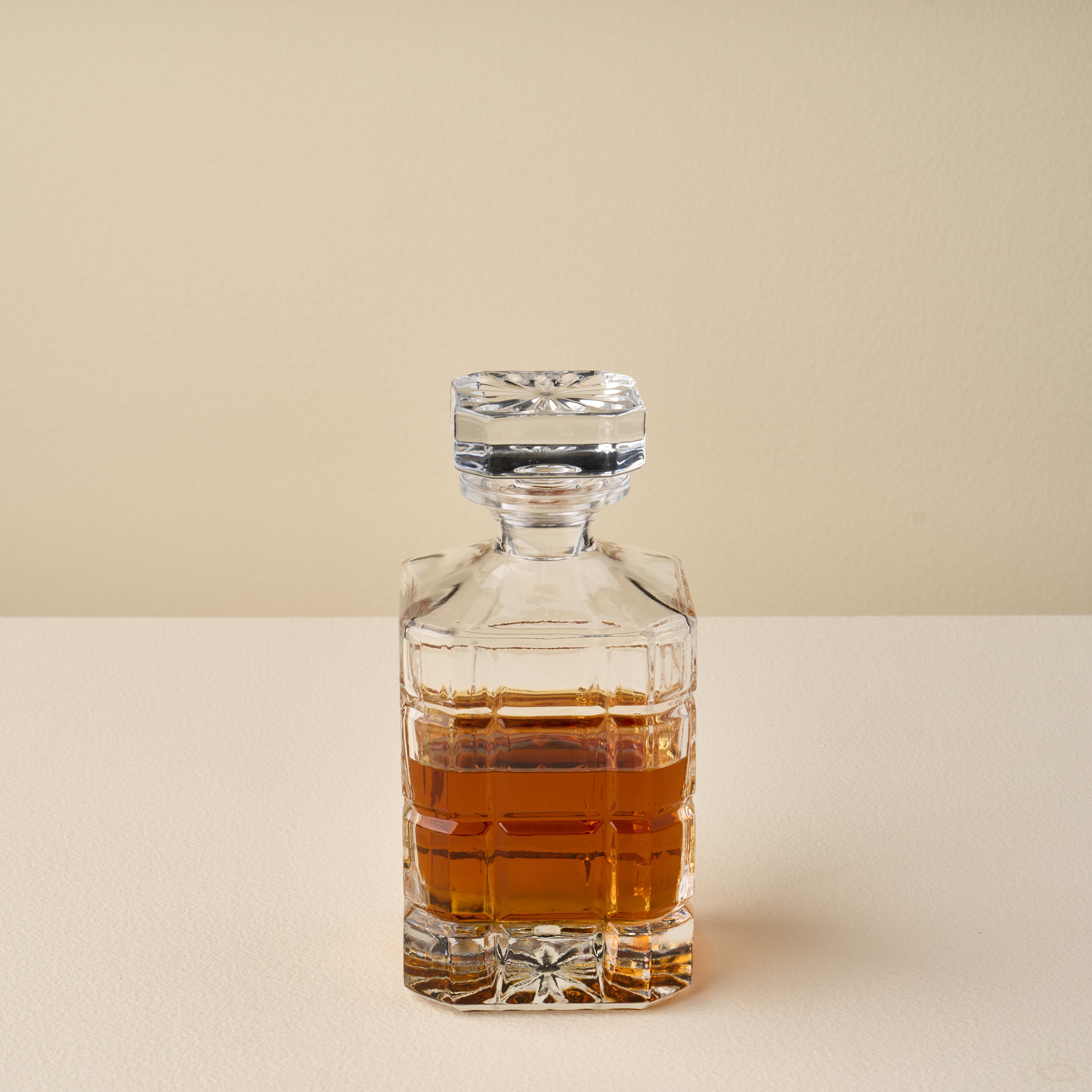 Cross Hatch Decanter