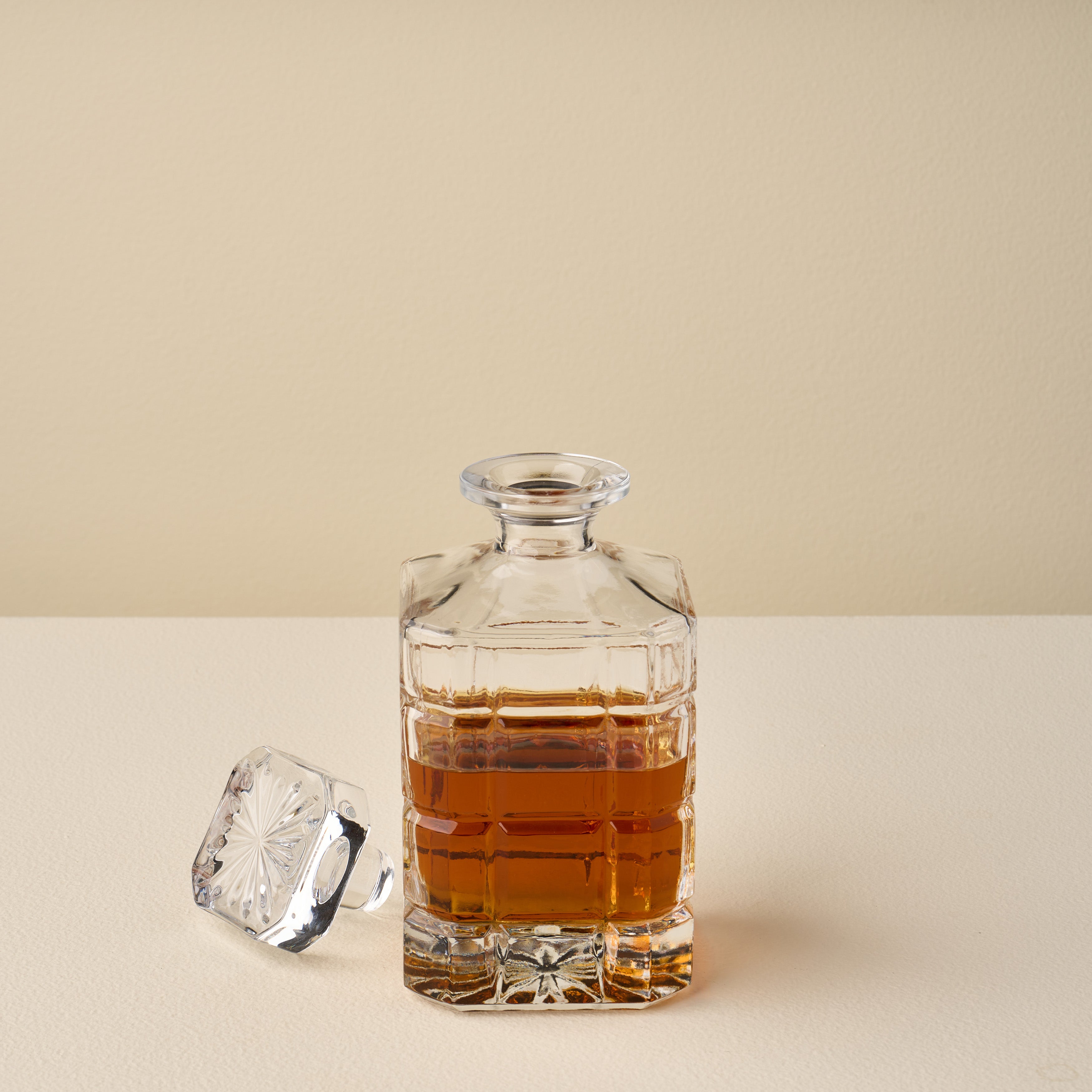 Cross Hatch Decanter