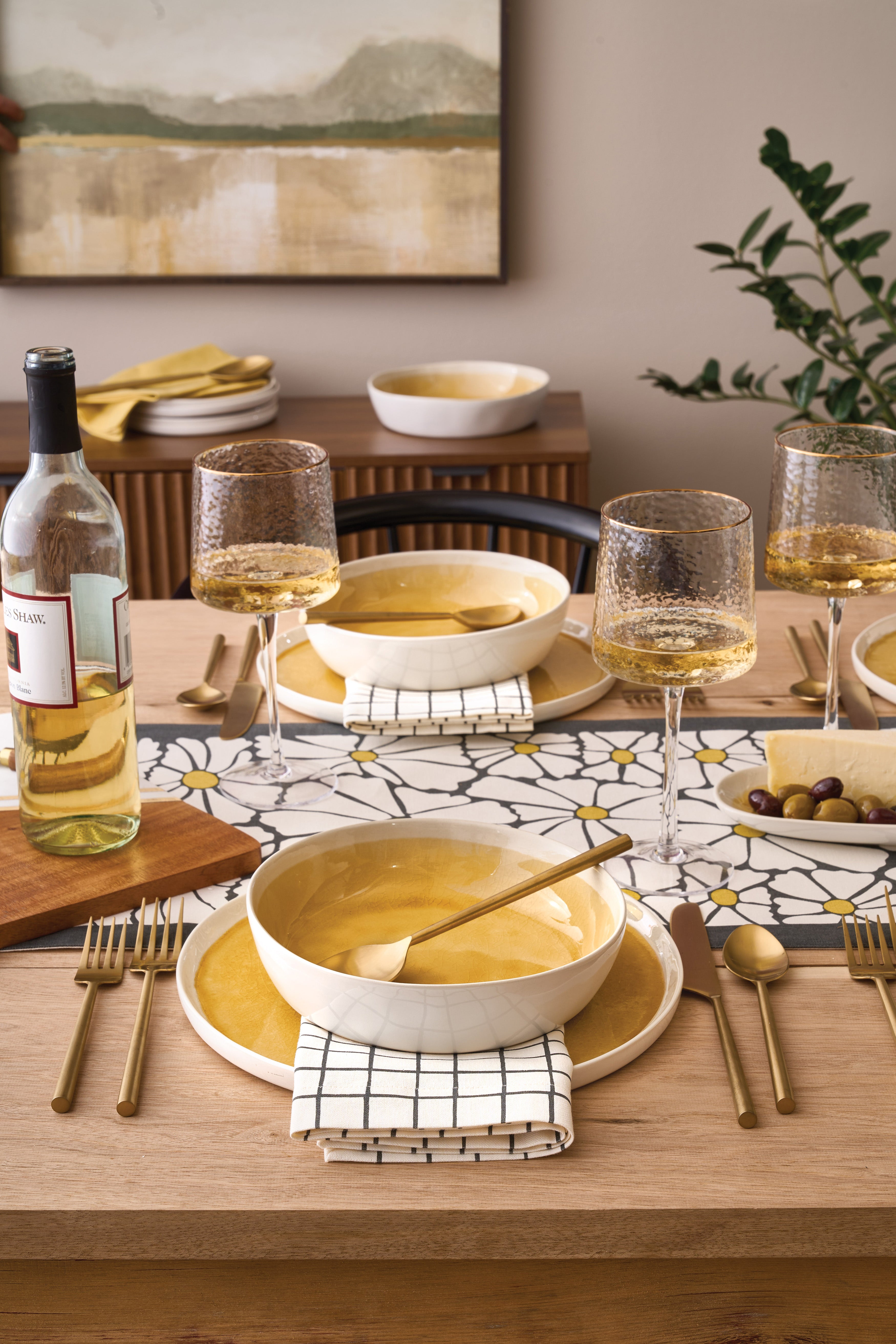 Cora Crackle Pasta Bowl - Set of 4