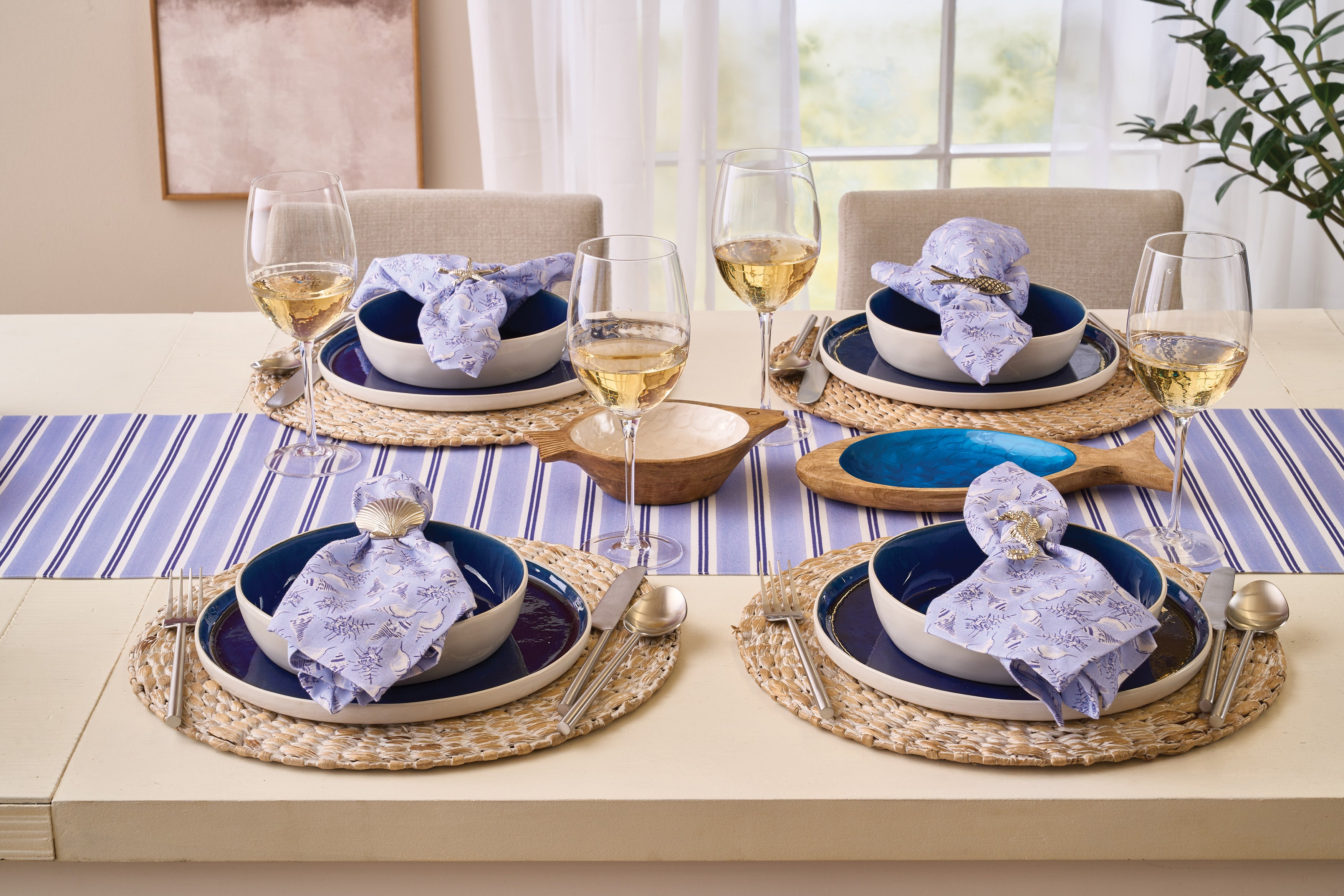 Cora Crackle Pasta Bowl - Set of 4