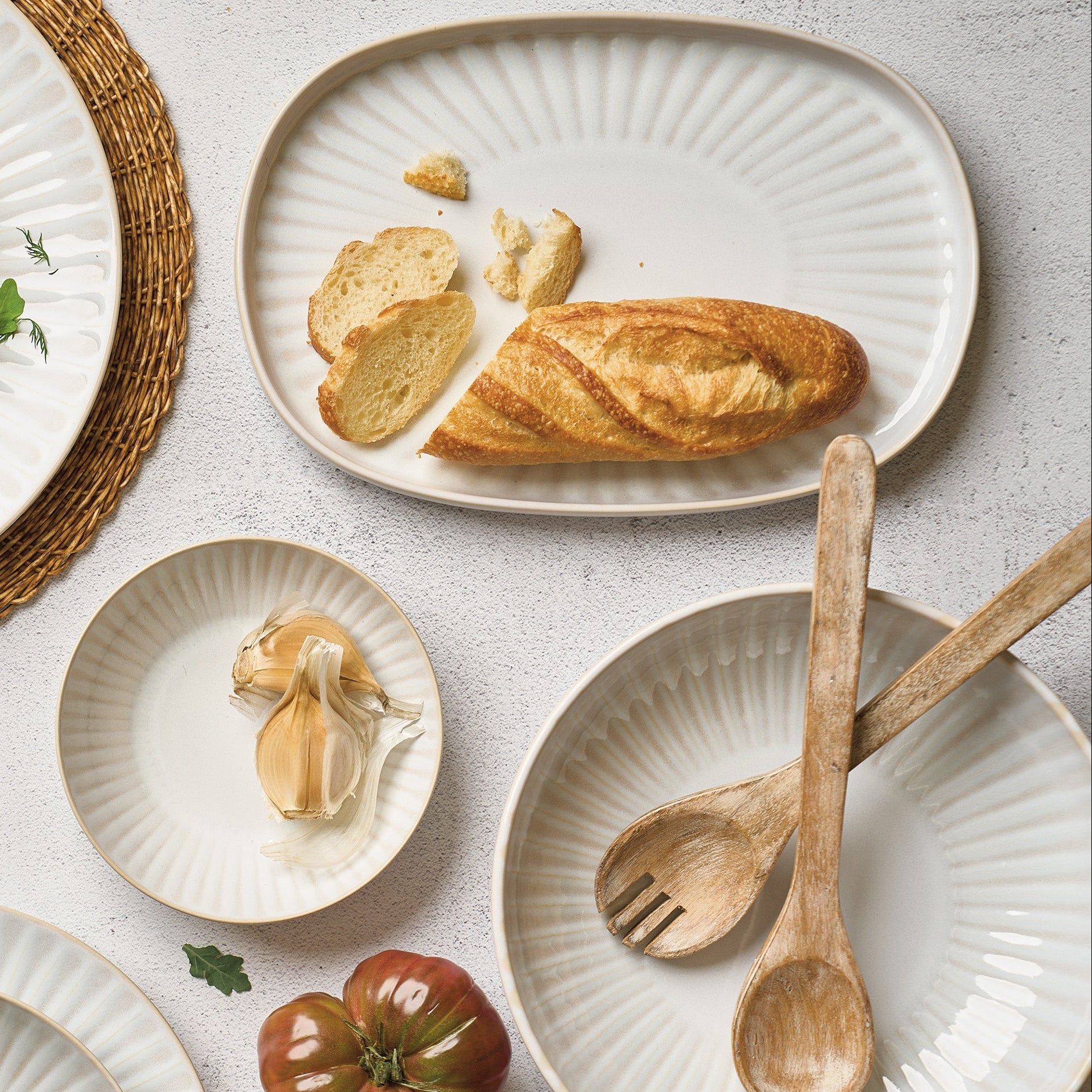 Sintra White Oval Platter