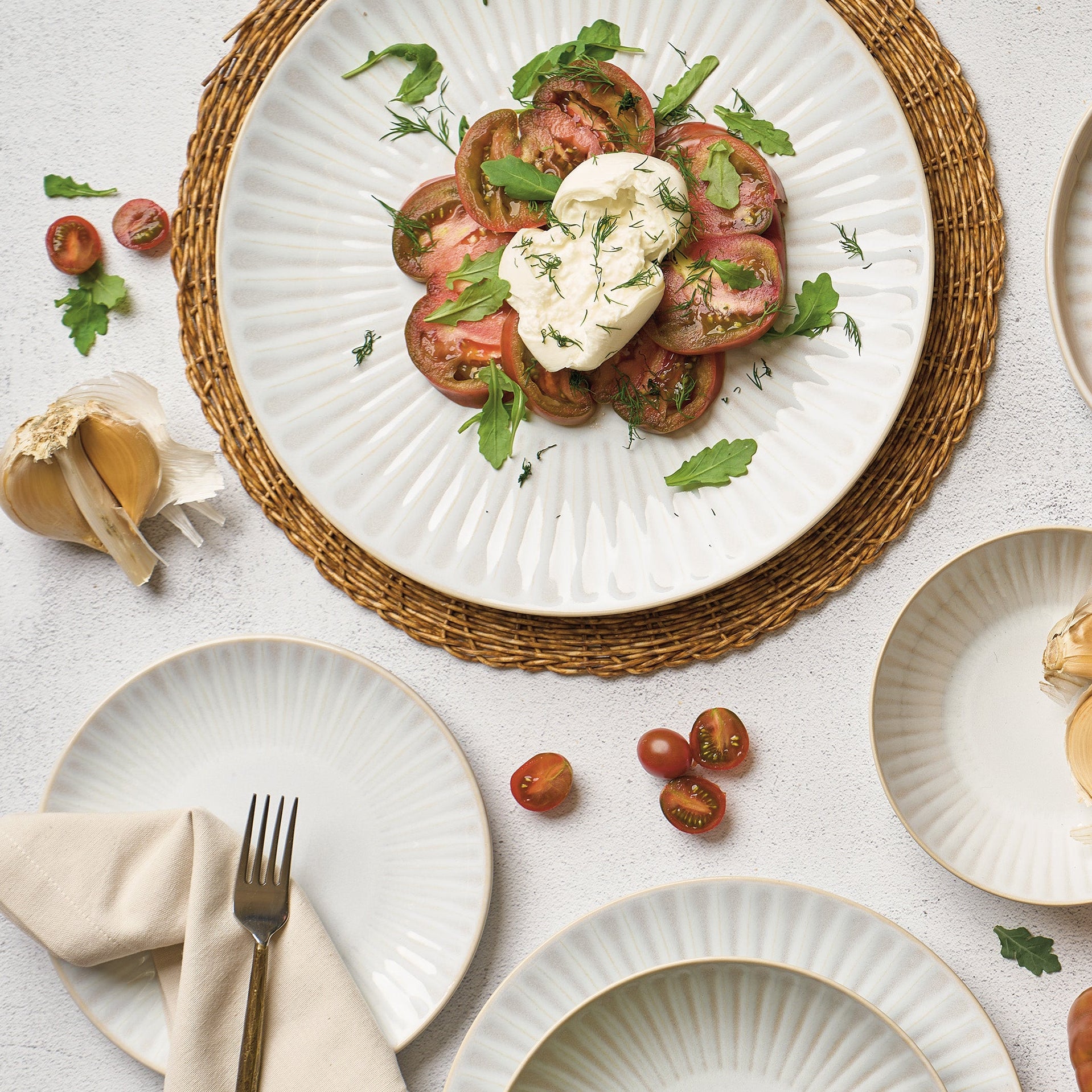 Sintra White Round Platter